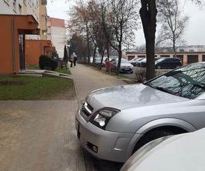 Parkingowy absurd na osiedlu Rejtana w Lesznie 