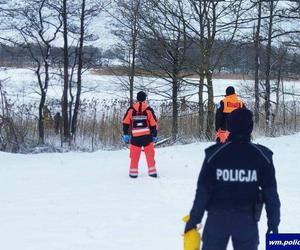 Wędkarz wpadł do przerębla i się utopił! Tragedia na jeziorze Bitkowskim