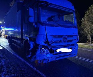 Wypadek na trasie Siedlce - Łuków, kierowca ranny