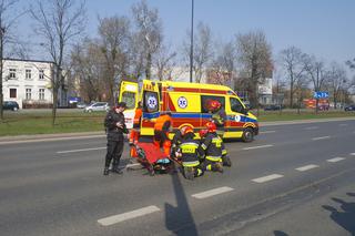 Wypadek na ul. Focha w Bydgoszczy. Motocyklista potrącił pieszego! [AUDIO]