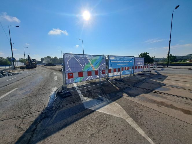 Remont mostu Grunwaldzkiego w Krakowie