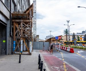 Gmach Banku Gospodarstwa Krajowego w Warszawie w trakcie remontu