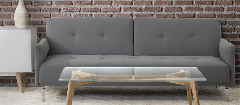 Szara sofa do salonu