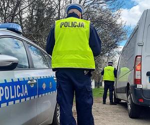 Kontrola prędkości przez policję śląską