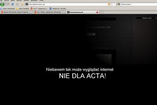 STOP ACTA - nie dla ACTA. CZARNE STRONY w Internecie. PROTEST na: Demotywatory.pl, Kwejk.pl
