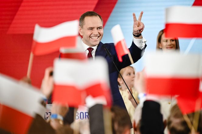 Rodzina Karola Nawrockiego na wieczorze wyborczym