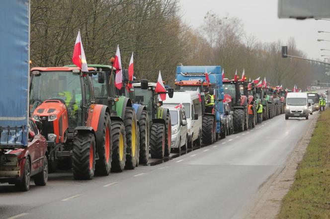   Protest rolników w Olsztynie 20 lutego [ZDJĘCIA]