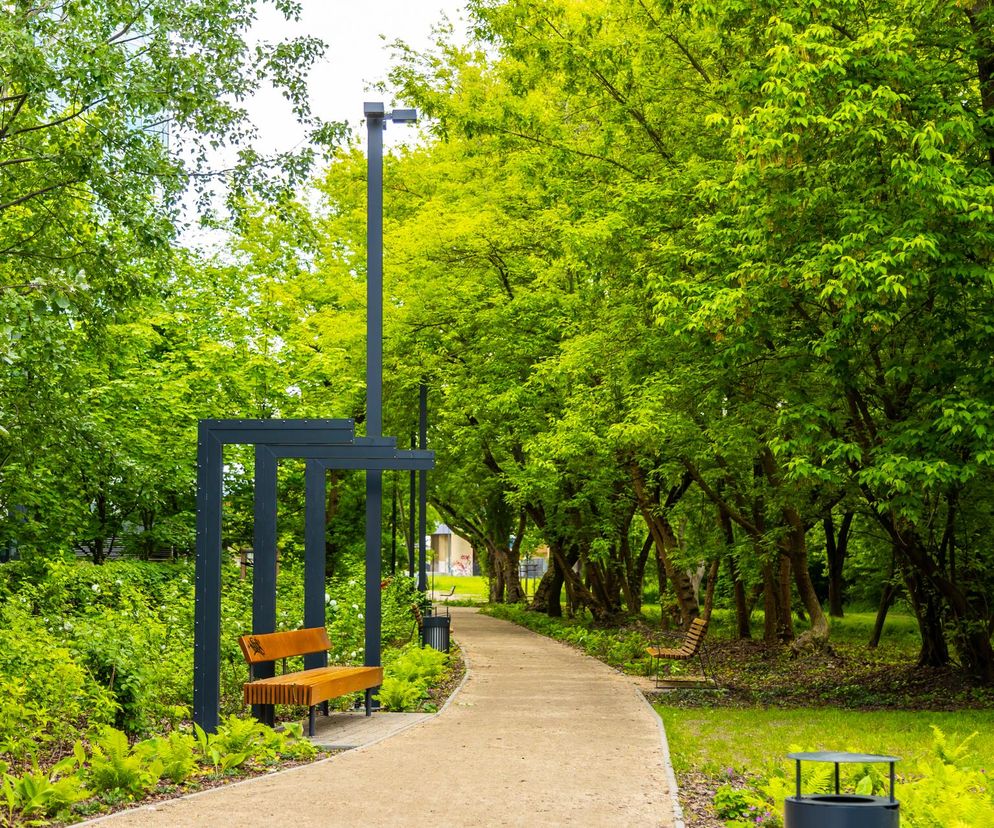 Park linearny przy ul. Suwak w Warszawie
