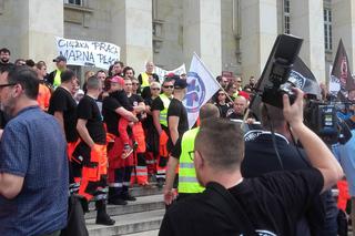 Protest ratowników medycznych we Wrocławiu