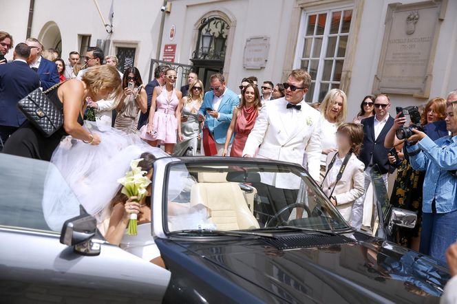 Ślub jak z bajki! Syn Marioli Bojarskiej-Ferenc powiedział tak. Panna młoda nie ukrywała brzuszka