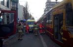 Łódź. Zderzenie dwóch tramwajów w czwartek, 13 listopada. 12 osób poszkodowanych [ZDJĘCIA].