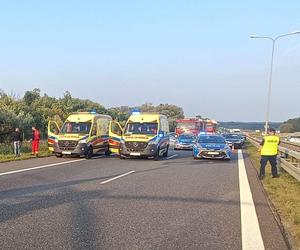 Śmiertelny wypadek na S8 pod Wrocławiem. Dwóch pasażerów volvo zginęło w zderzeniu z fordem [ZDJĘCIA]