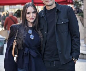 Bartłomiej Wdowik z dziewczyną 