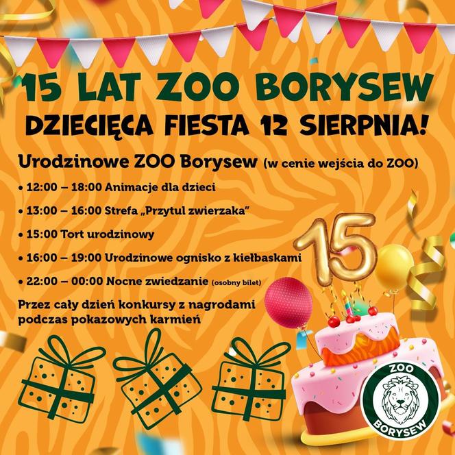 ZOO Borysew świętuje 15. urodziny! Zapowiada się niezapomniana impreza