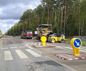 Remont drogi Tychów Stary - Starachowice (październik 2025)