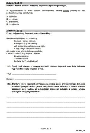 Matura poprawkowa 2021. Język polski. Arkusze CKE, odpowiedzi, tematy wypracowania