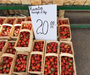 Ceny truskawek na targu w Rzeszowie. Jest dużo taniej