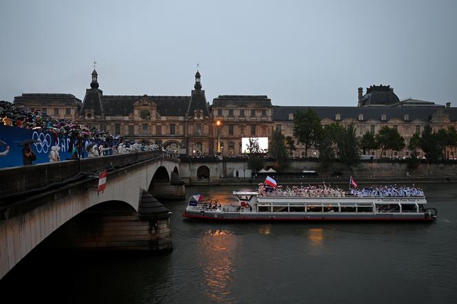 Reprezentacja Polski podczas ceremonii otwarcia IO Paryż 2024 