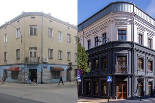 Zmyślone kostiumy i zmyślna renowacja. Nietypowa metamorfoza kamienic u styku ul. Włókienniczej i Wschodniej w Łodzi