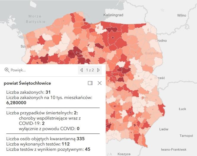 Koronawirus w województwie śląskim. Tak wygląda sytuacja w poszczególnych powiatach [RAPORT, 19 MARCA]