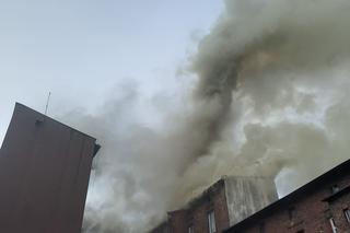 Płonie kamienica w Siemianowicach Śląskich. Strażacy ewakuowali mieszkańców 