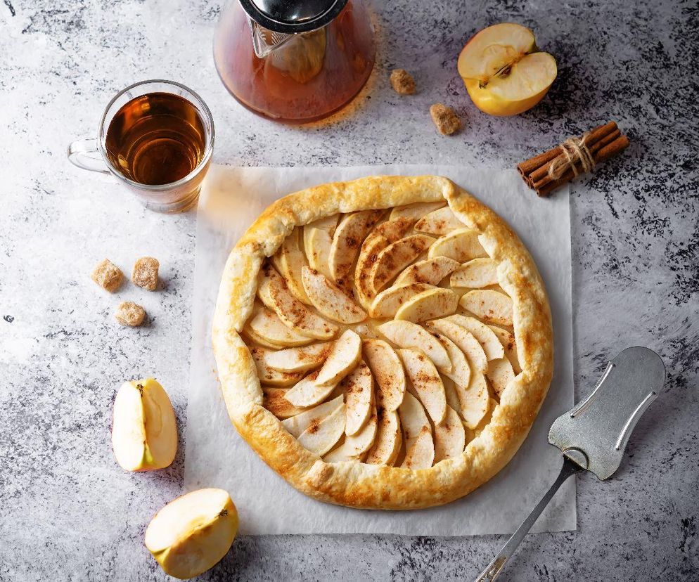 tarta z jabłkami bez cukru