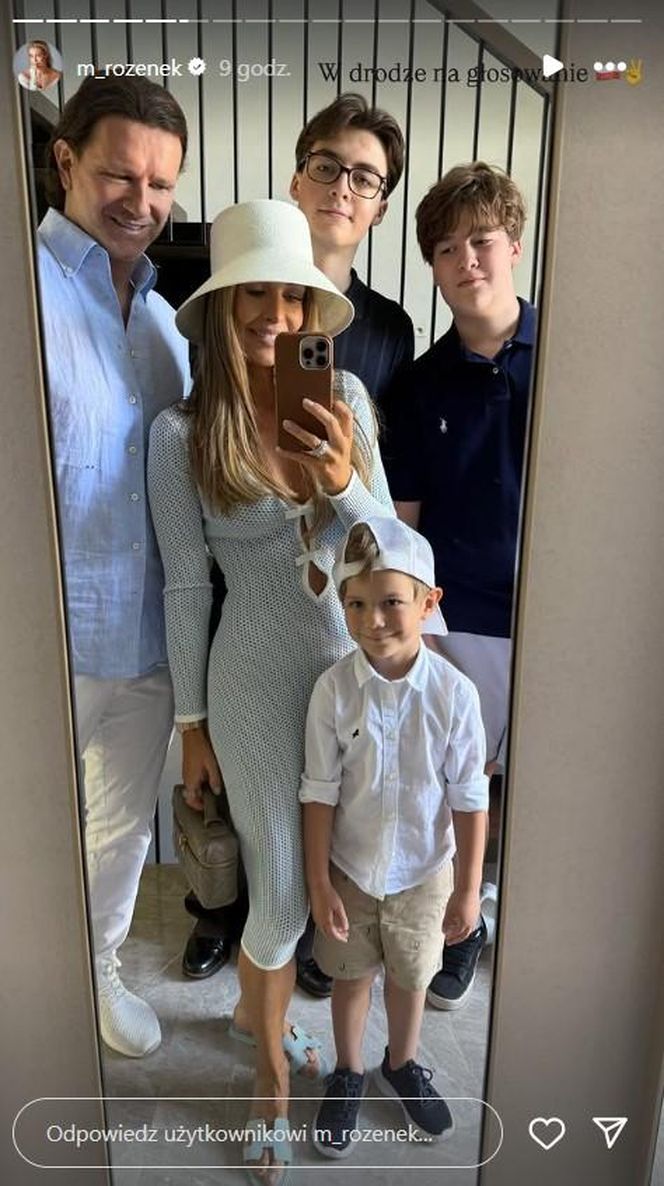 Małgorzata Rozenek-Majdan z rodzina
