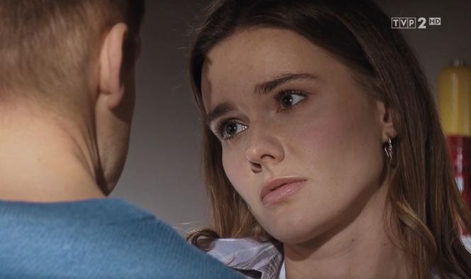 M jak miłość odc. 1648. Franka (Dominika Kachlik), Paweł (Rafał Mroczek)