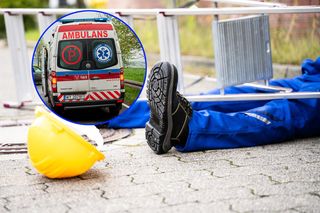 Przerażający wypadek na terenie parafii w Kielcach! 54-latek w stanie ciężkim. Sprawę bada policja