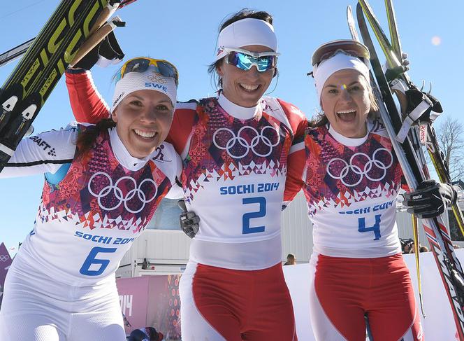 Soczi 2014. Biegi narciarskie - Marit Bjoergen, Charlotte Kalla, Heidi Weng