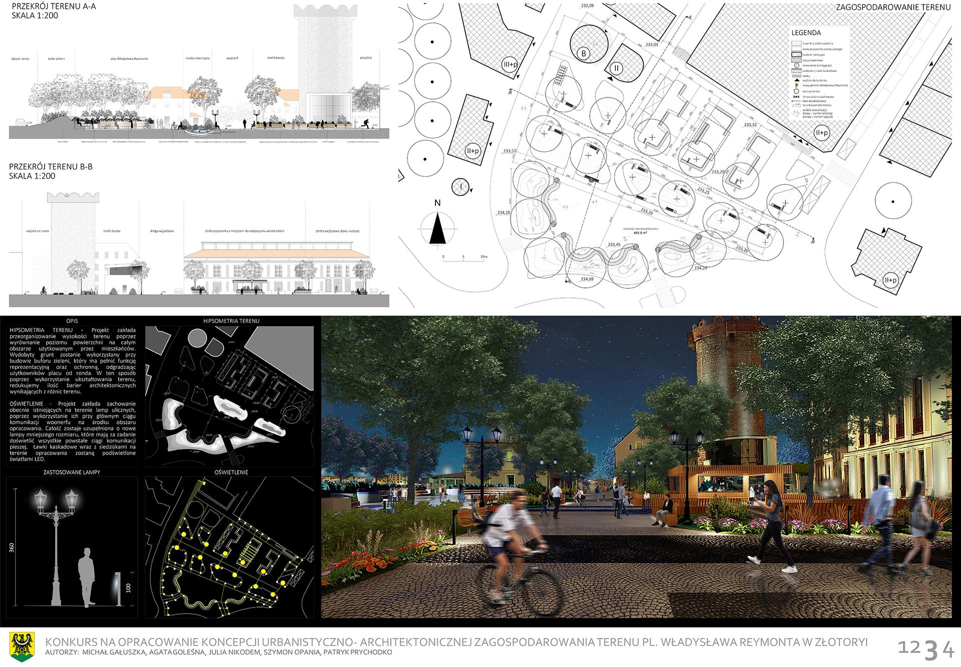I miejsce dla studentów Politechniki Śląskiej w konkursie na opracowanie placu Władysława Reymonta w Złotoryi