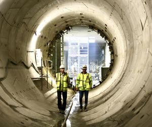 Ekipa „Super Expresu” na budowie ostatniego odcinka linii metra M2. Pod Bemowem praca wre