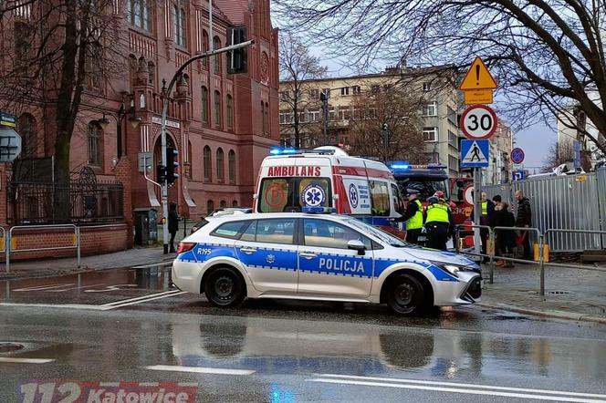 Potrącenie pieszego na pasach w centrum Katowic