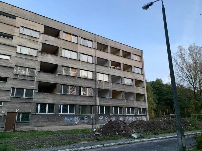 Akademik w Katowicach Ligocie przeznaczony do rozbiórki