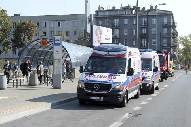 Wypadek na stacji metra Pole Mokotowskie