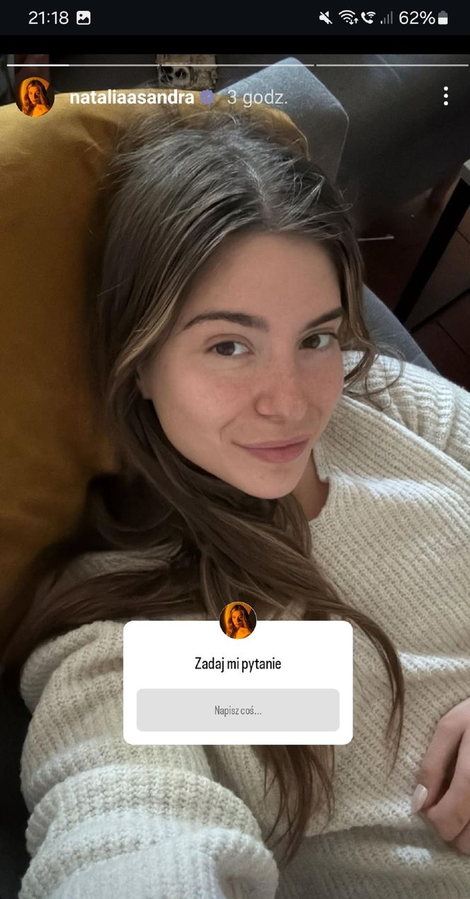 Natalia Zambrzycka (Agata z serialu "Barwy szczęścia" na Instagramie)