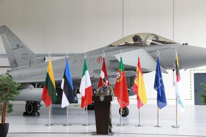 Włoskie myśliwce Eurofighter na Litwie 