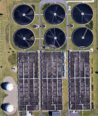 Szczecin w szczególe według Google Earth