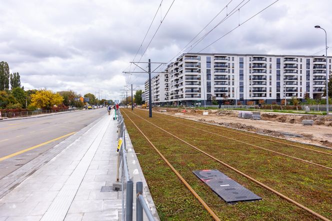 Budowa tramwaju do Wilanowa na kilka tygodni przed otwarciem