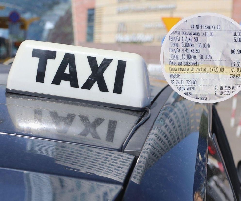 Paragon grozy w taxi w Warszawie