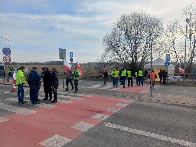 Protest rolników w Medyce