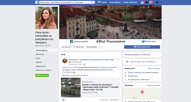 Klara Łęcka zaangażowana, choć zmyślona