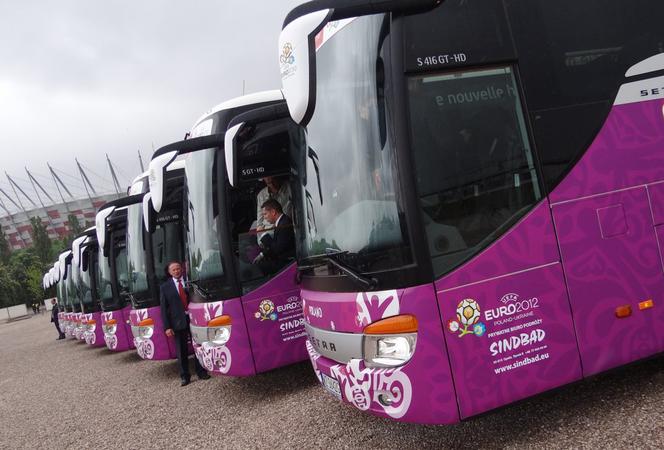 Autokar polskiej reprezentacji na Euro 2012