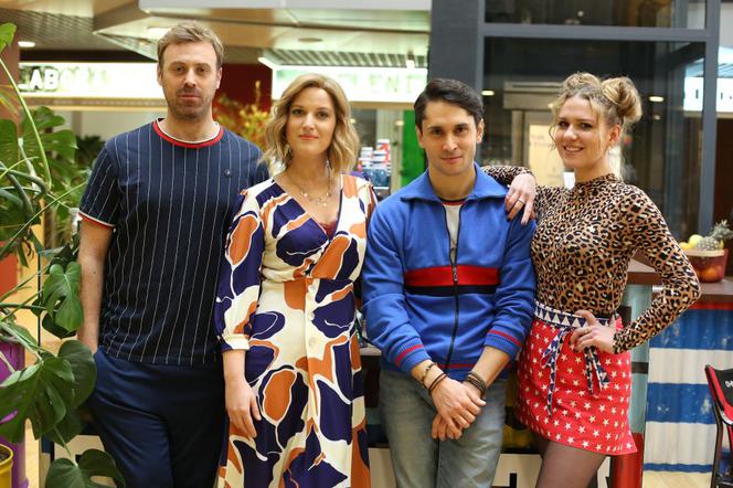 Mecenas Porada. Kasia (Aleksanda Domańska), Adi Tsurgan (Otar Saralidze), Marcin Drawicz (Mateusz Rusin), Zośka Krawczyk (Magdalena Wróbel)