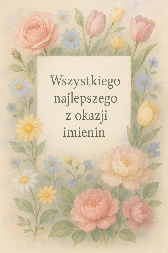 Życzenia imieninowe. E-kartki jak kwiaty. Wyjątkowe obrazki do wysłania rodzinie lub znajomym