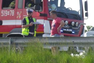A2 pieszy potrącony na autostradzie