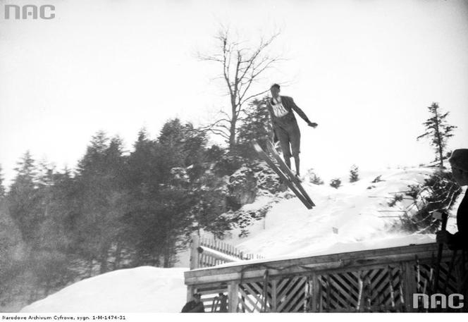 Wielka Krokiew na archiwalnych zdjęciach. Tak kiedyś skakano z największej skoczni w Polsce