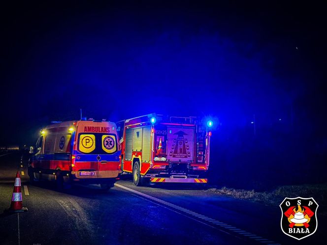 Wypadek na autostradzie A1 w Szarlejce