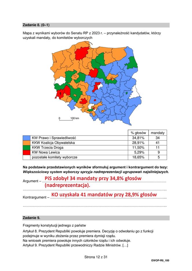 Matura 2025 WOS rozszerzony: odpowiedzi do wszystkich zadań z arkusza CKE - Formuła 2015 [13.05.2025]