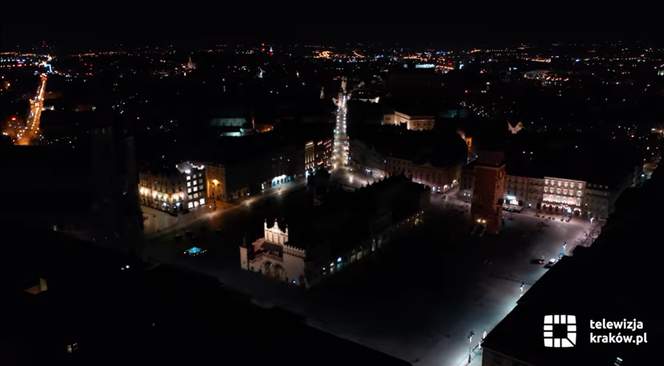 Kraków spowity w ciemnościach. Wyłączono oświetlenie uliczne